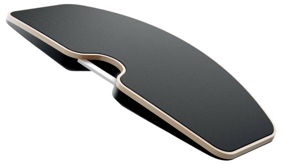 Leitz 65870089 Килимок проти втоми (Ш x В x Г) 540 x 65 x 310 мм з рельєфною поверхнею, гумове покриття, з функцією нахилу, ергоно