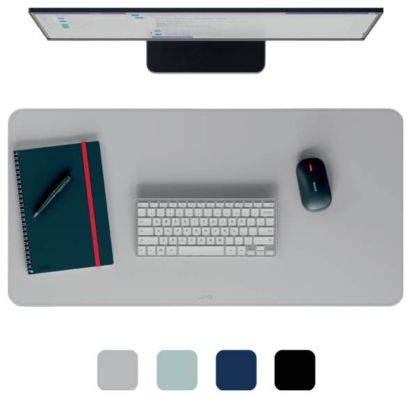 Настольная подкладка Leitz 53820085, светло-серый цвет (Ш x В) 80 мм x 40 мм