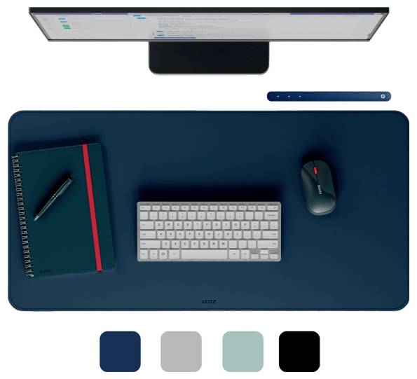 Підкладка для столу Leitz 53820068 Темно-сіра (Ш x В) 800 мм x 400 мм