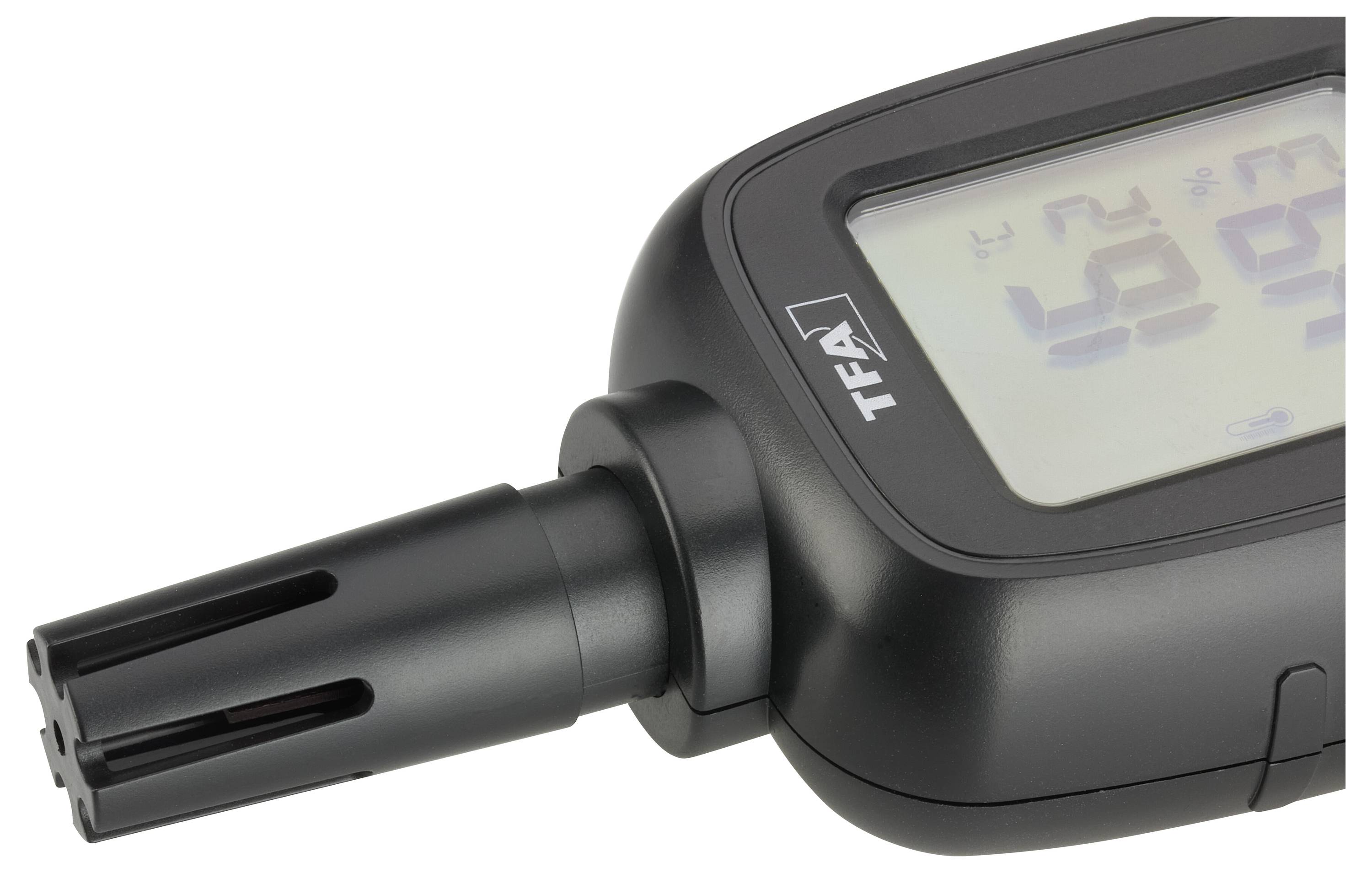 Термогігрометр TFA Dostmann Digitales Profi-Thermo-Hygrometer чорний, жовтий 31.1066.01