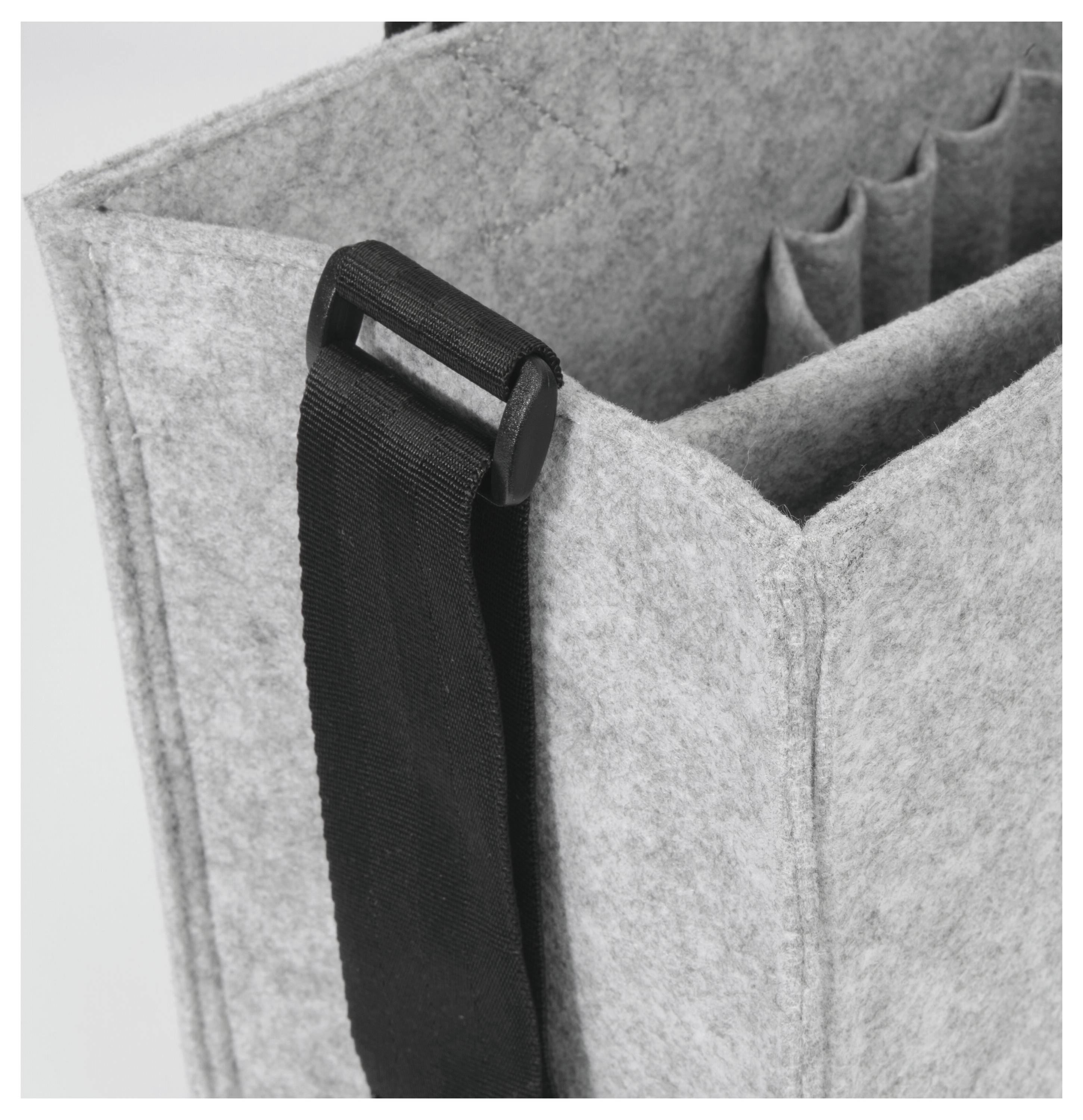 Сумка для ноутбука Sigel Desk Sharing Bag Classic M із синтетичного фетру, світло-сіра (Ш x В x Г) 36 x 28 x 15 см, підходить для 