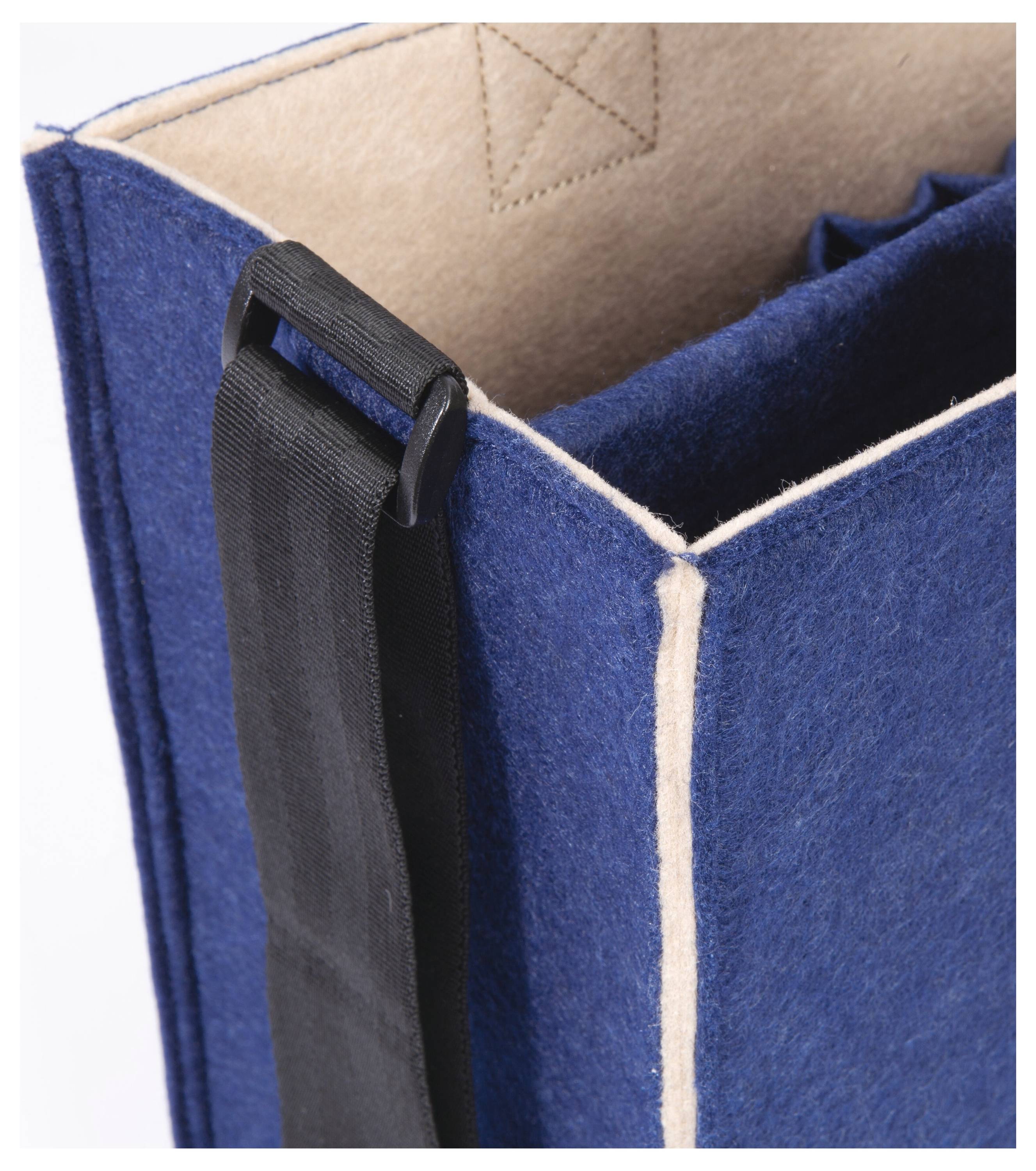 Сумка для ноутбука Sigel Desk Sharing Bag Bicolor M Синтетичний фетр темно-синій, бежевий (Ш x В x Г) 36 x 28 x 15 см Підходить до