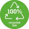„Filc 100% z recyklingu