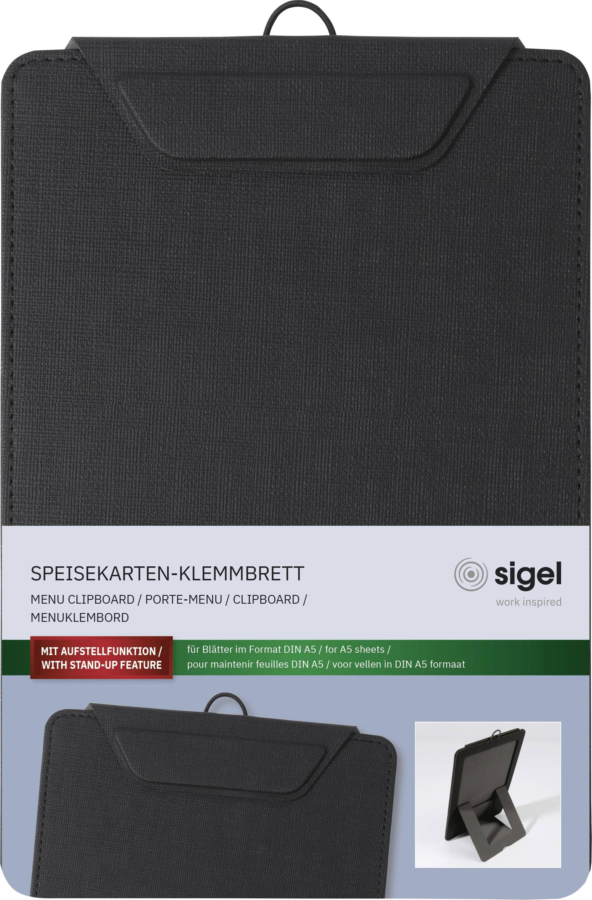 Коробка для зберігання продуктів Sigel KB101 DIN A5 Чорна (Ш x В) 16,5 см x 23,5 см