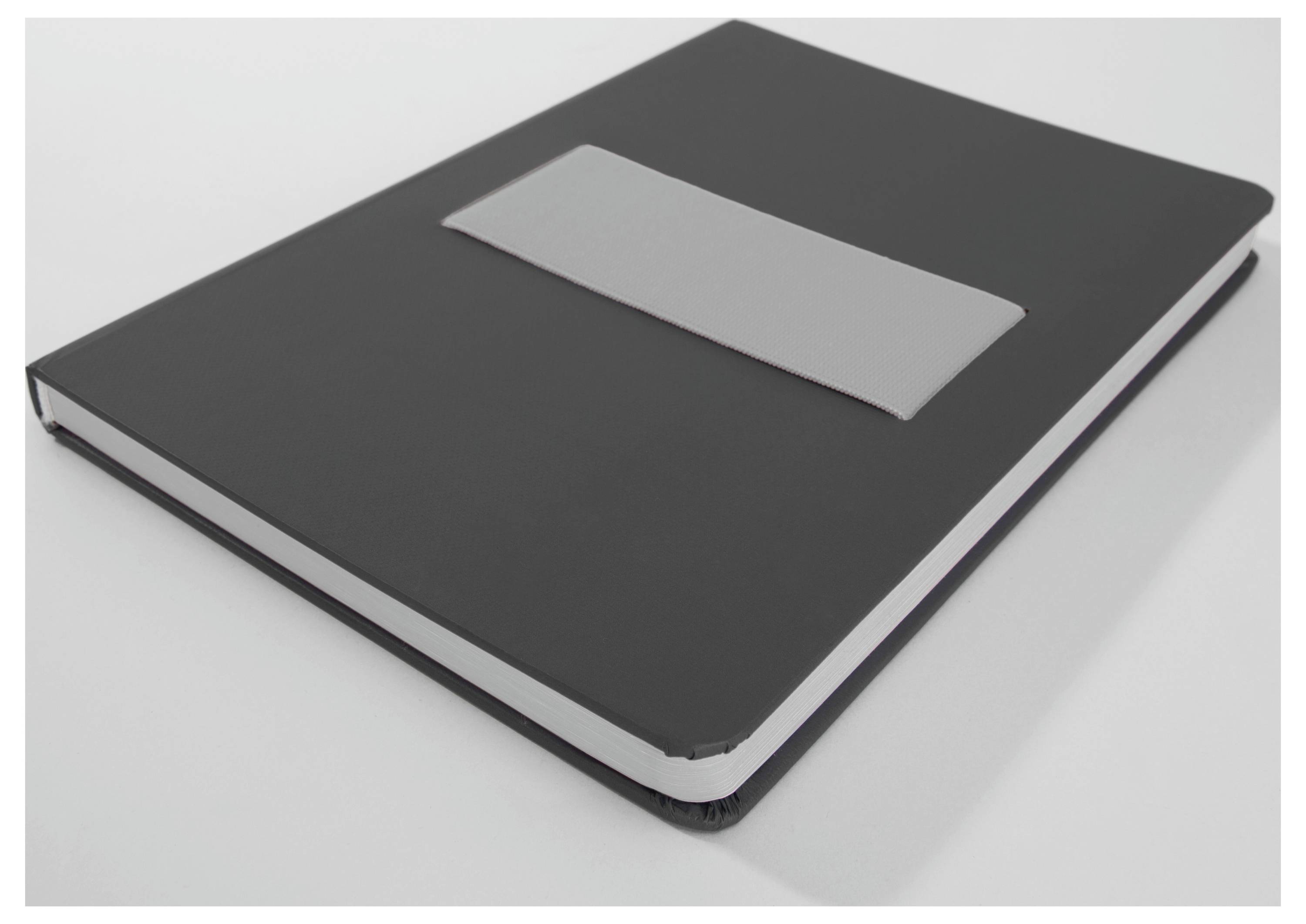 Блокнот Sigel LS207 Linescape з твердою обкладинкою, DIN A5, лінійка, темно-сірий, світло-сірий, кількість аркушів: 88