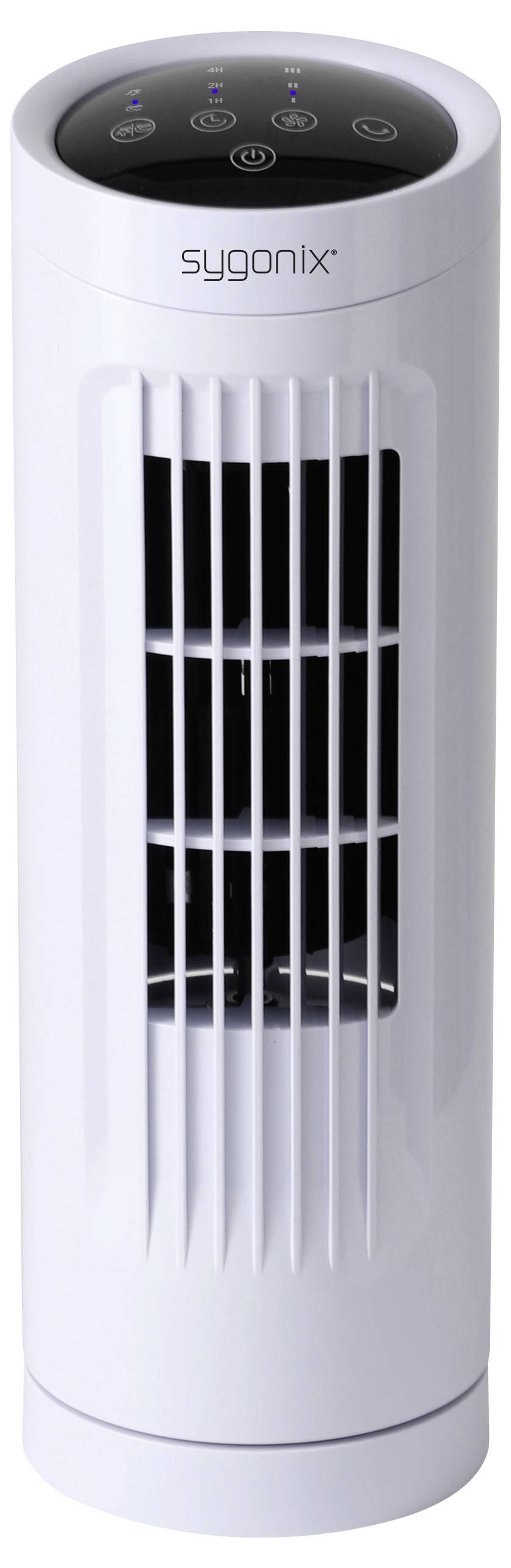 Вентилятор Sygonix Tower 20 Вт (Ø x В) 111 мм x 328 мм білий, таймер, коливання, світлодіодний індикатор