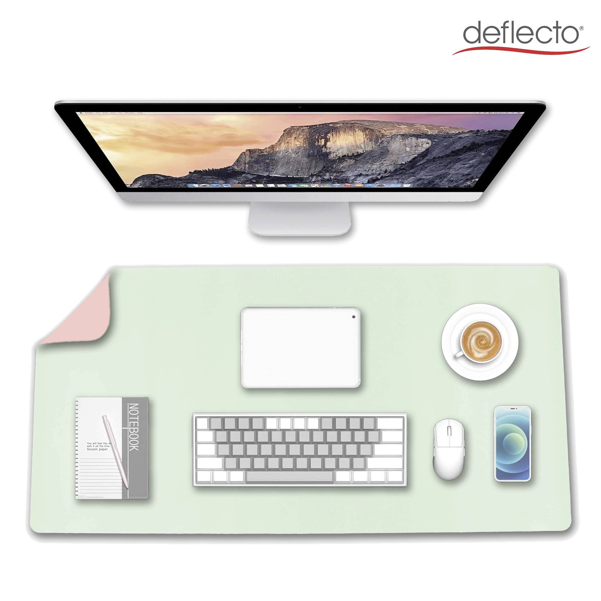 Настольная подкладка Deflecto DM12060PG, зеленая, розовая (Ш x В) 1,2 м x 0,6 м, 1 шт.