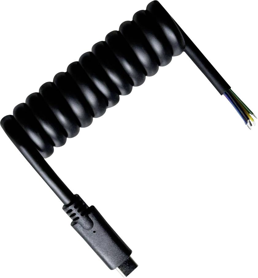 Кабель BKL Electronic USB-C USB-C®, з відкритими кінцями, 1 м, чорний, 10080175