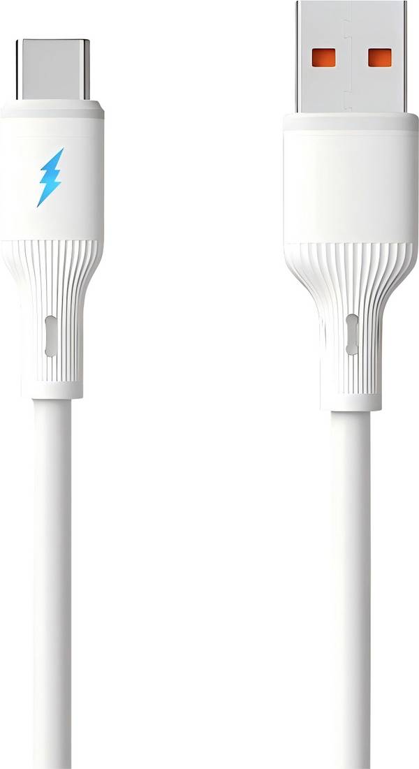 Akyga USB-C Kabel USB 2.0 Złącze męskie USB-A, Złącze męskie USB-C® 1.8 m biały konstrukcja silikonowa AK-USB-60