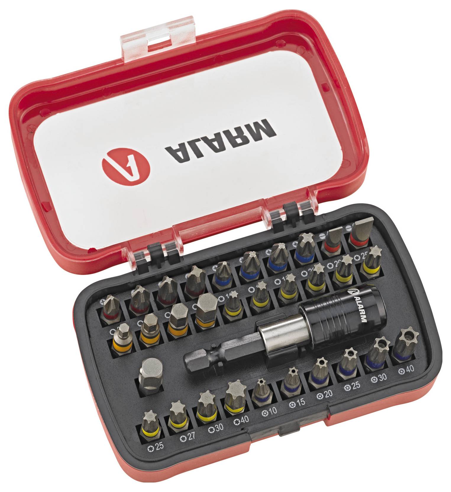 Pudełko na bity Alarm Werkzeuge 56041978 31 szt. płaski-2