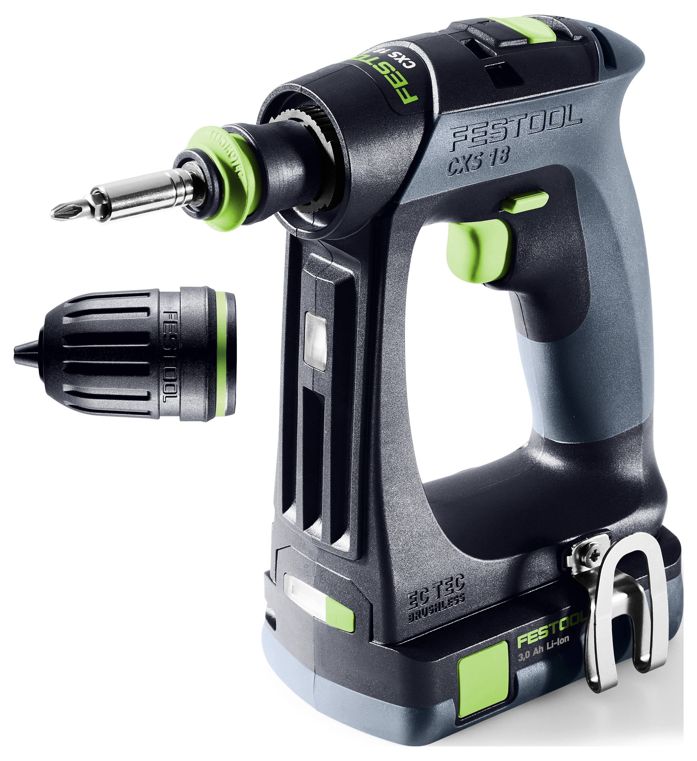 Акумуляторний дриль-шуруповерт Festool CXS 18 C 3.0-Plus 576883 18 В 3.00 Аг з акумулятором, зарядний пристрій