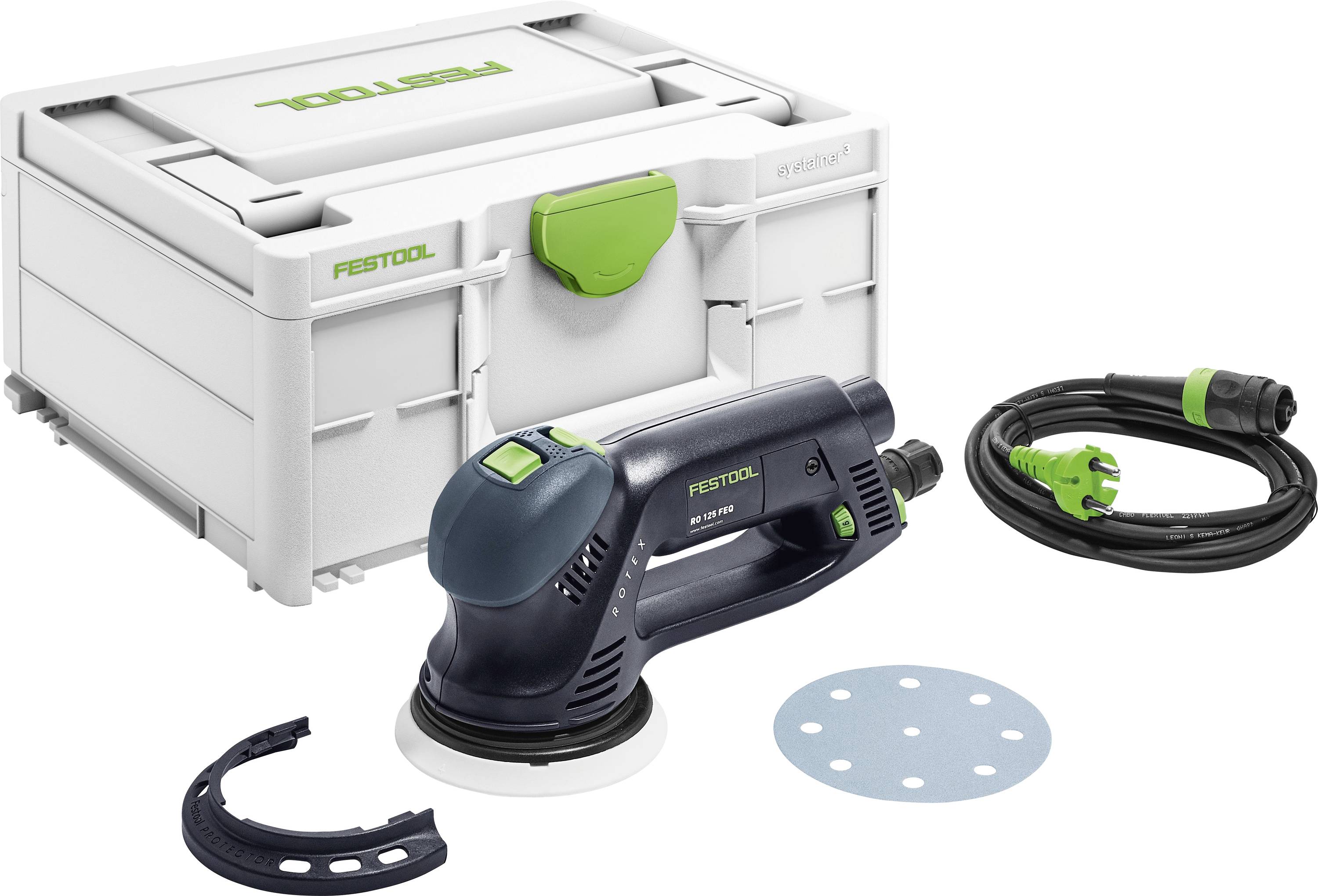 Festool RO 125 FEQ-Plus 576029 Ексцентрикова шліфувальна машина з редуктором 500 Вт