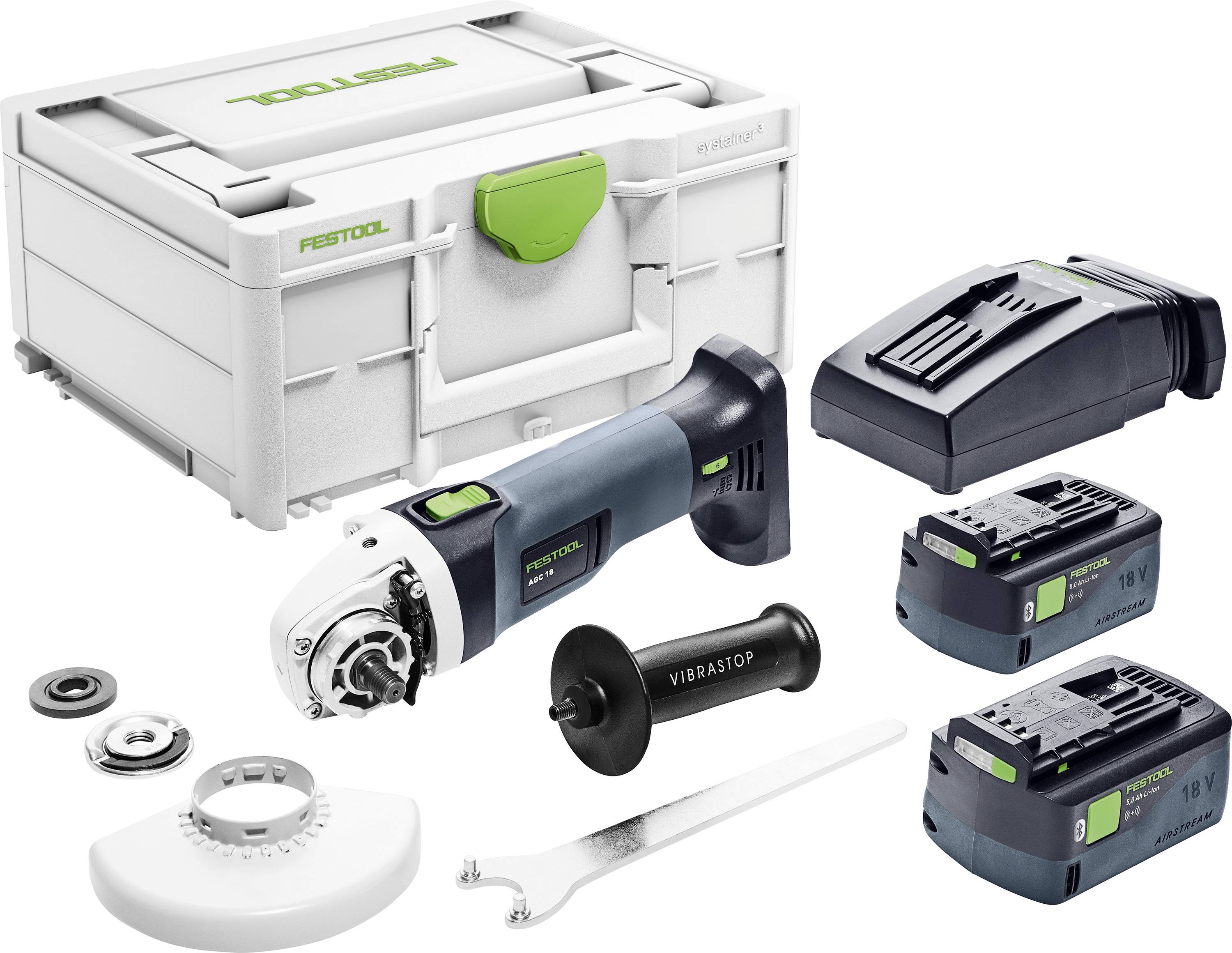 Акумуляторна кутова шліфувальна машина Festool AGC 18-125 5.0 EBI-Plus 577700