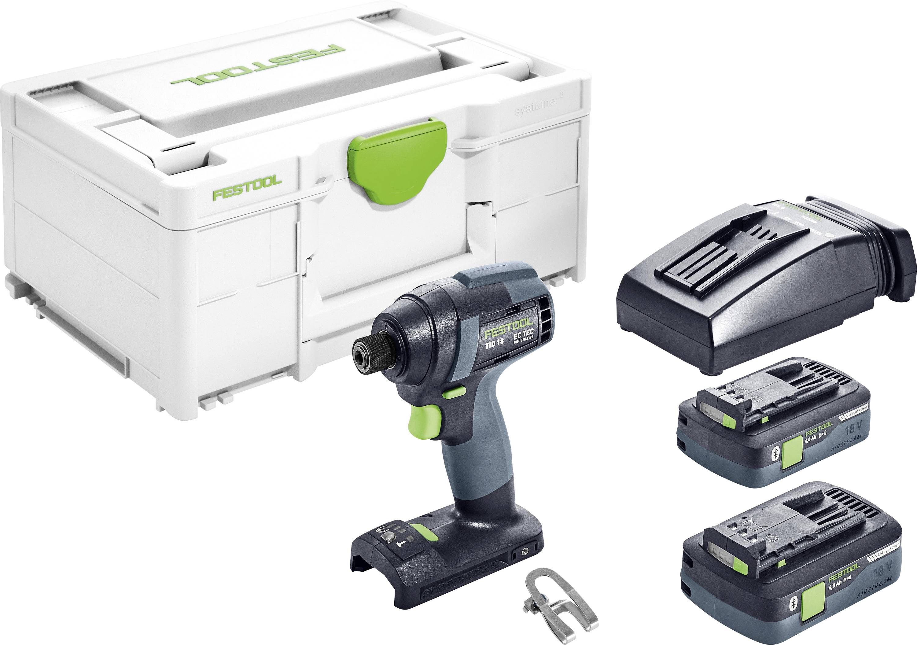 Festool TID 18 HPC 4.0 I-Plus 576482 Акумуляторний ударний гайковерт 180 Нм 18 В 4 Аг