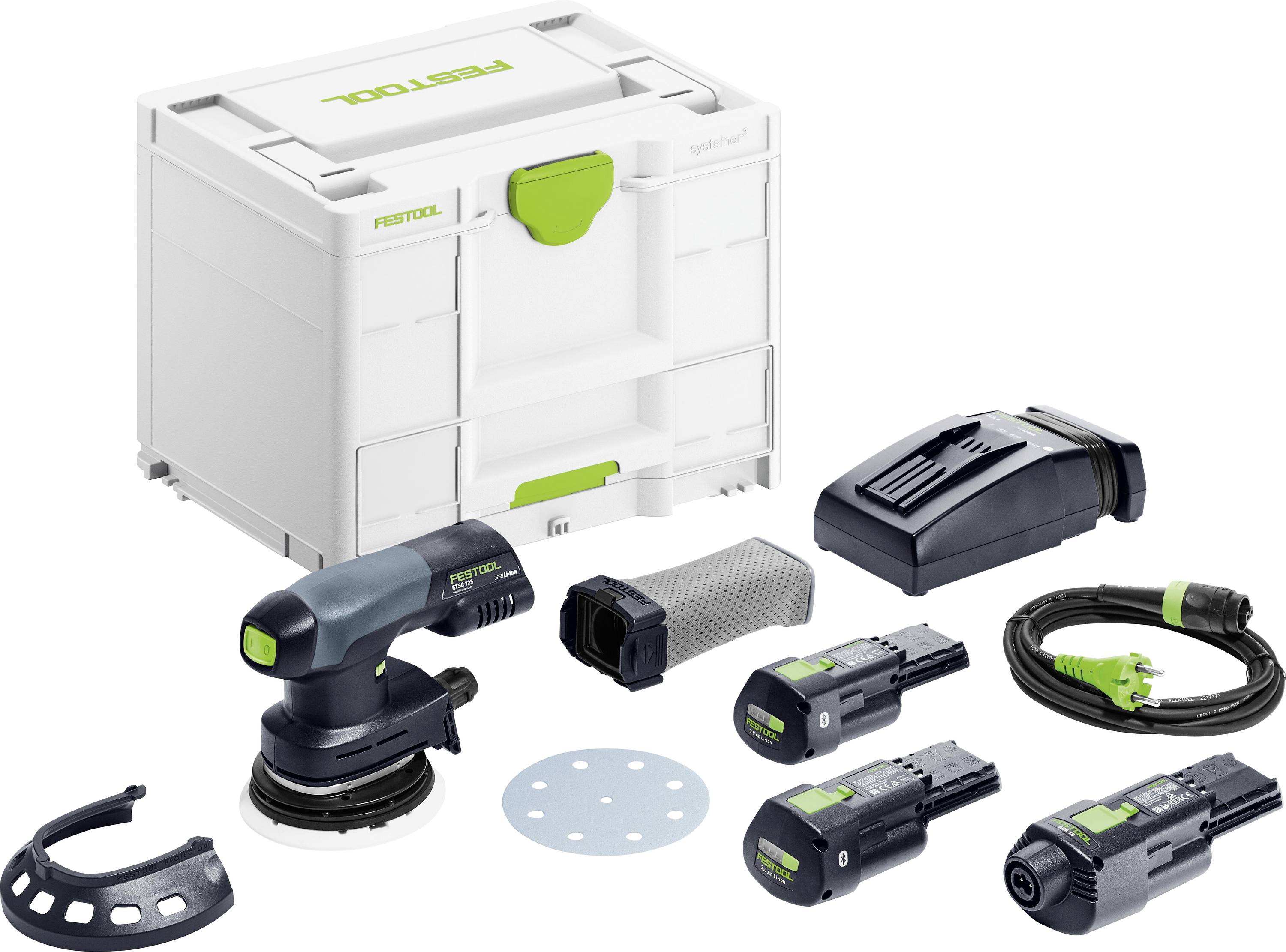 Акумуляторна ексцентрикова шліфувальна машина Festool ETSC 125 3.0 I-Set 578142