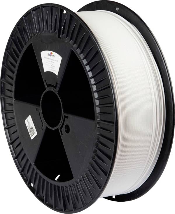 Spectrum Filaments 80125 PLA Premium Filament do drukarek 3D PLA Wysoka wytrzymałość na rozciąganie 1.75 mm 2000 g biel polarna, biały  1 szt.