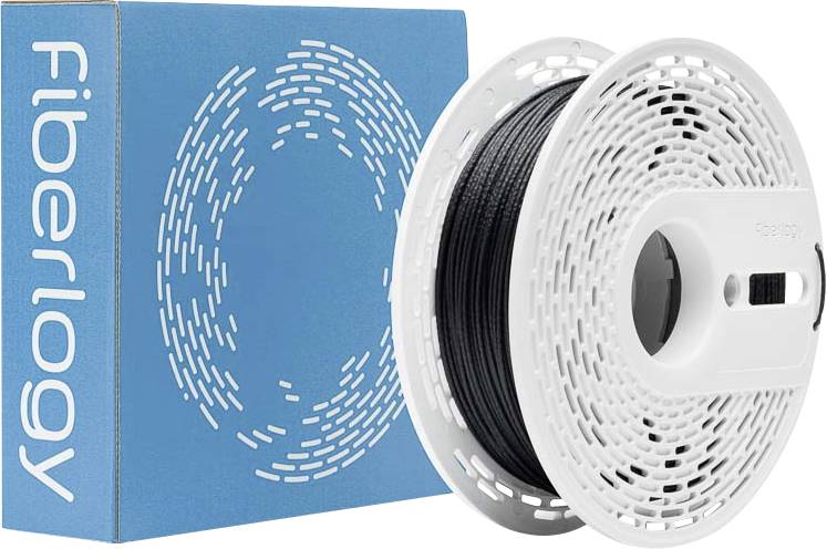 Филамент для 3D-принтеров PA12 GF Fiberlogy PA12-15GF-BLACK-175-050, диаметр филамента: 1,75 мм, 500 г, черный, черный