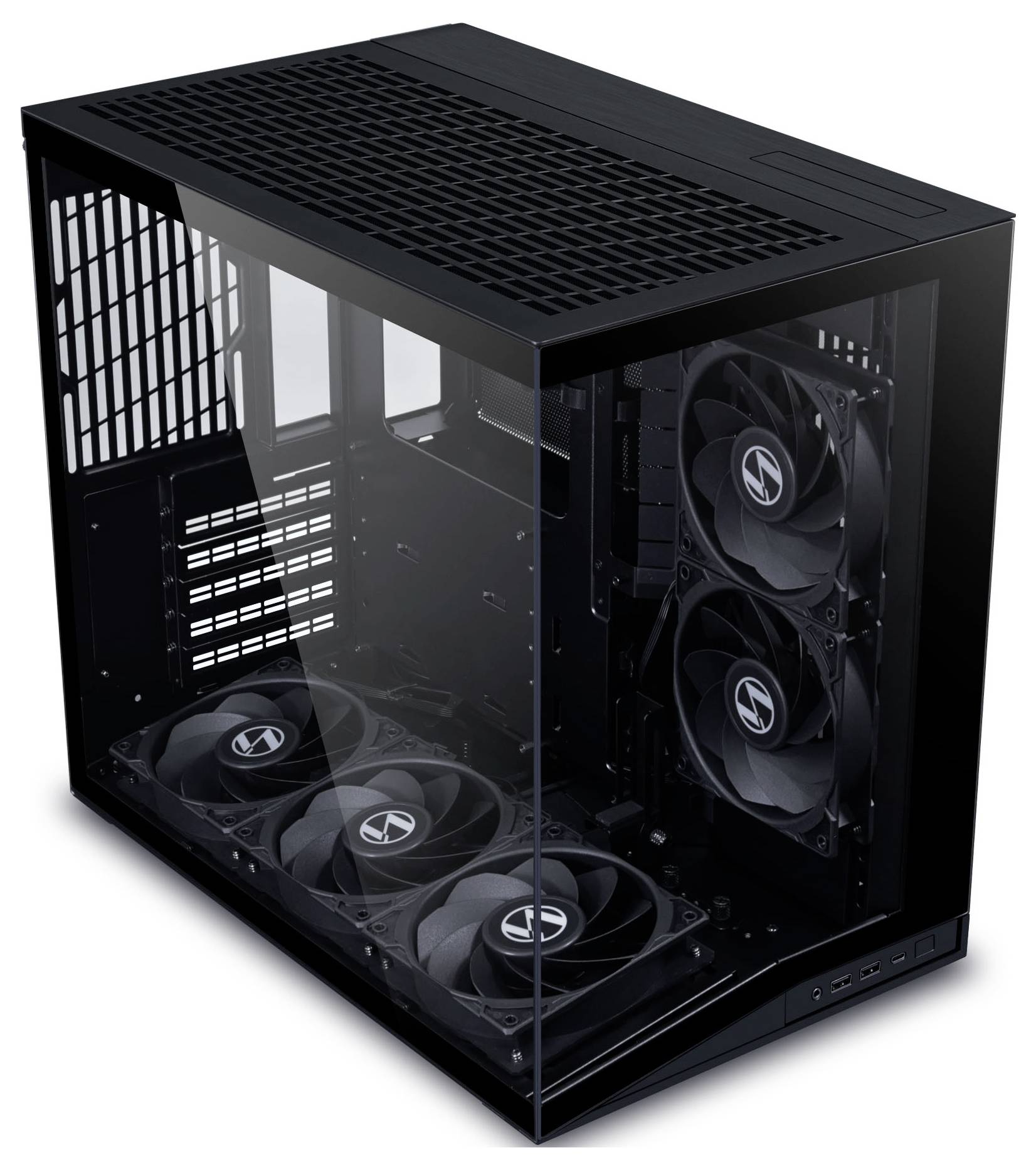 Чохол Lian Li O11 Dynamic Mini V2 Flow Mini Tower, комп’ютерний корпус, ігровий корпус чорний