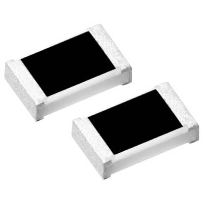 Dwa małe prostokątne elektroniczne elementy w kolorach czarnym i białym, prawdopodobnie rezystory montowane powierzchniowo, są ułożone na skos.