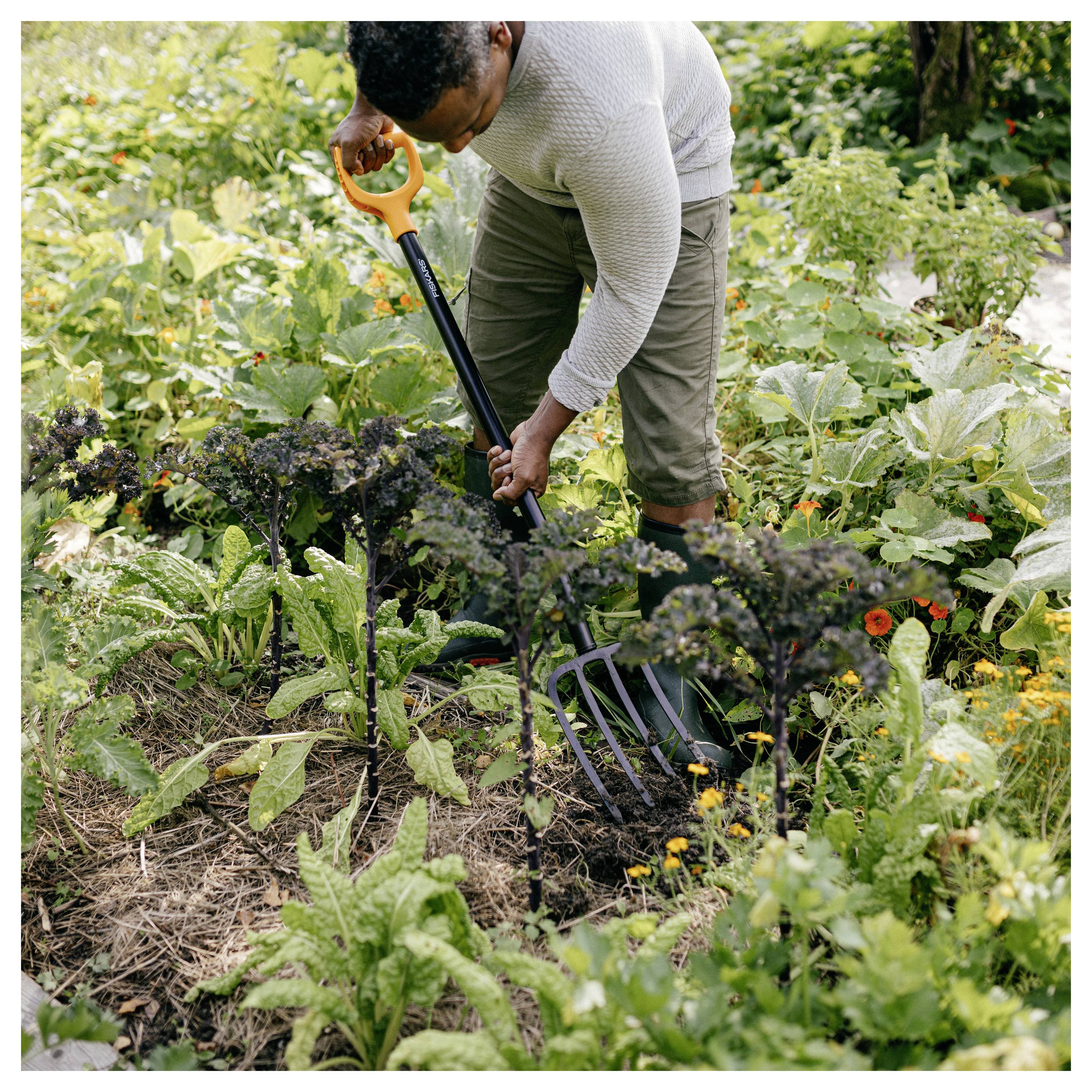 Fiskars 1070673 Widły do kopania Uchwyt D-1