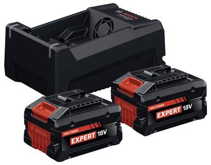 Зарядний пристрій та акумулятор Bosch Professional 1600A0373P 2x EXBA18V-55 + GAL12V/18V-80 для електроінструментів 4 Ah