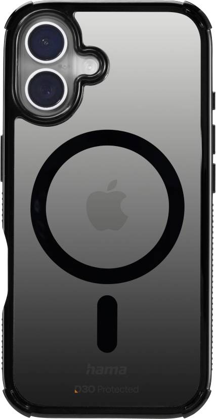 Чохол Hama для Apple iPhone 17 чорний, сумісний з MagSafe, індуктивний зарядний пристрій 00232373