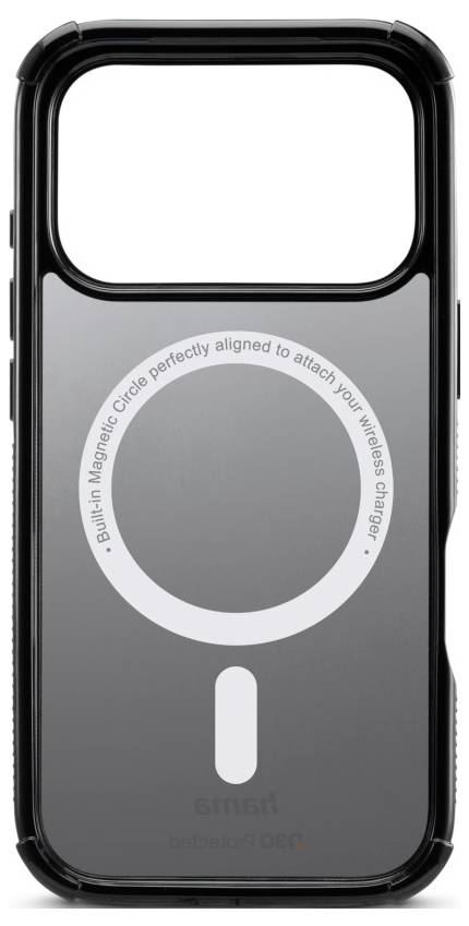 Чохол Hama для Apple iPhone 17 Pro чорний, сумісний з MagSafe, індуктивний зарядний пристрій 00232396