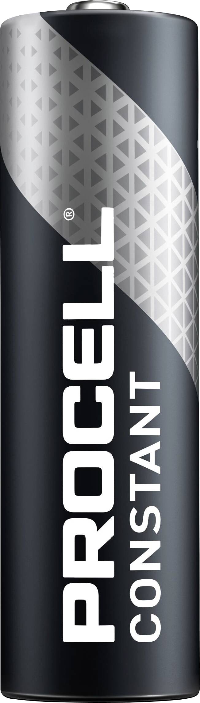 Czarny akumulator Procell Constant z geometrycznym wzorem i białym napisem firmowym biegnącym pionowo wzdłuż boku.