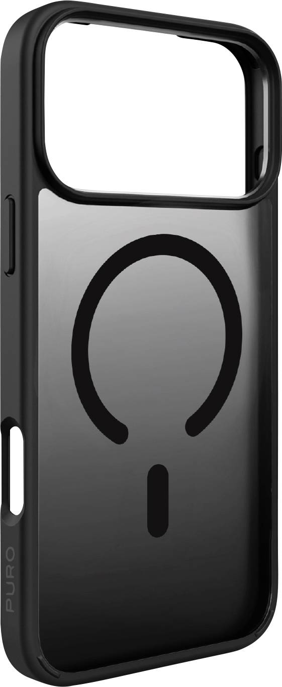 Чохол Puro для Apple iPhone 17 Pro Max чорний (прозорий) PUIPC17P69GRADBLK