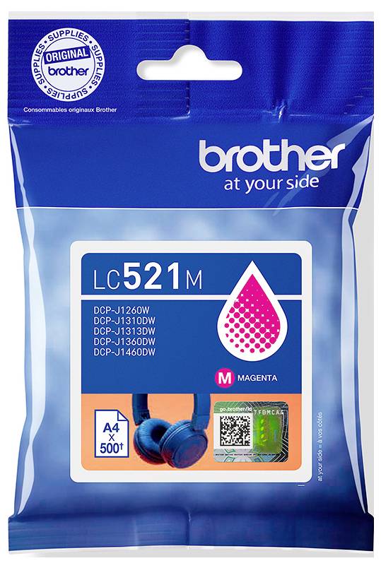 Чорнило Brother Brother LC521M - Magenta - оригінальне - Ki оригінальне чорнило Magenta LC521M