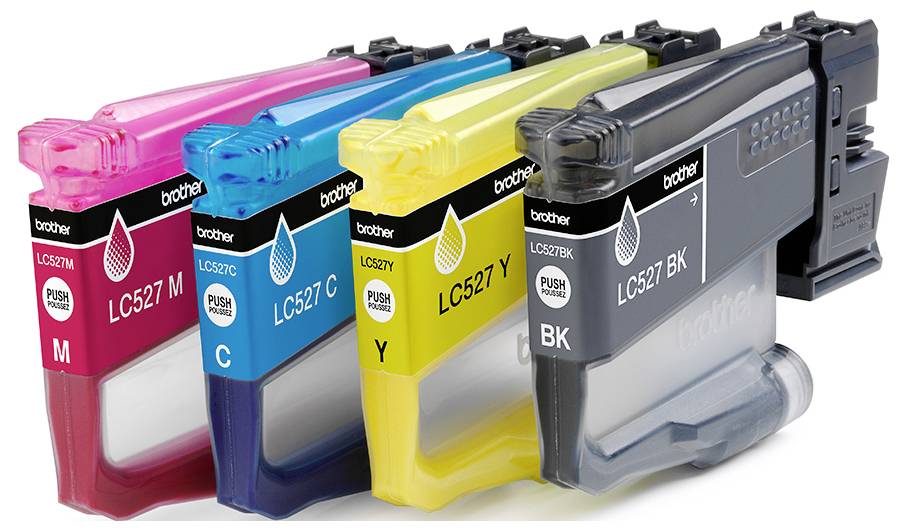Чорнило Brother Brother LC527 Вигідний пакет - 4 шт. - Комбінований пакет оригінальних чорнил Sc блакитний, жовтий, пурпуровий, чо