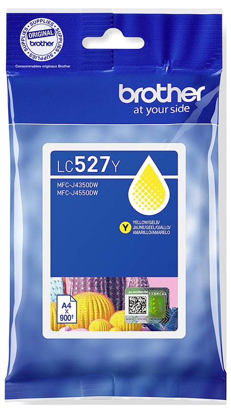 Чорнило Brother Brother LC527Y - Жовте - оригінальне - оригінальне чорнило Kisse Жовте LC527Y