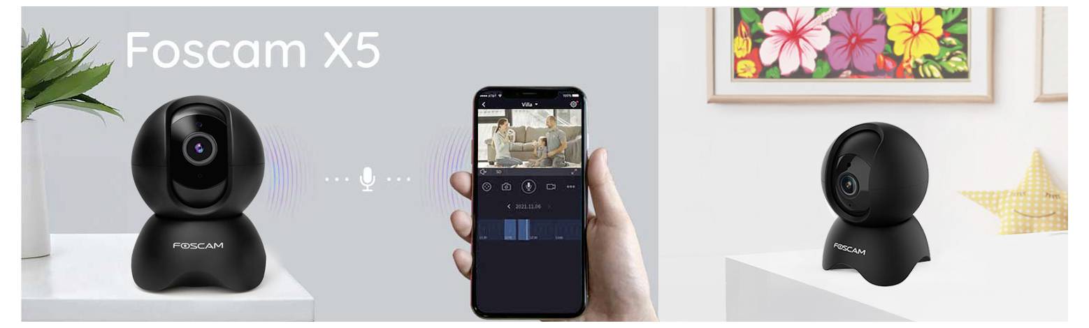 Kamera monitoringu IP Foscam X5 X5 (black) WLAN 2592 x 1944 px-5