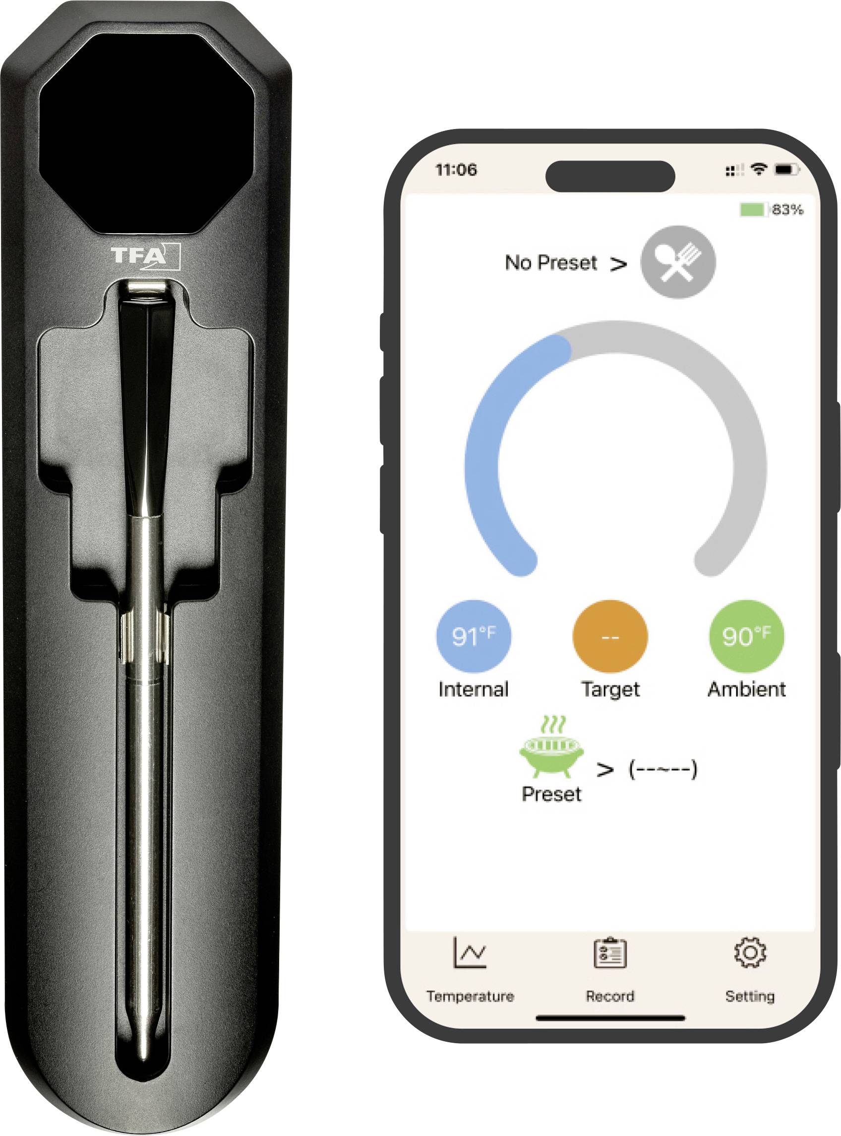 Газовий, Гриль на колесах, Кульовий гриль, Комбінований, Портативний газовий гриль, Коптильня, Підвісний гриль TFA Dostmann SMART 