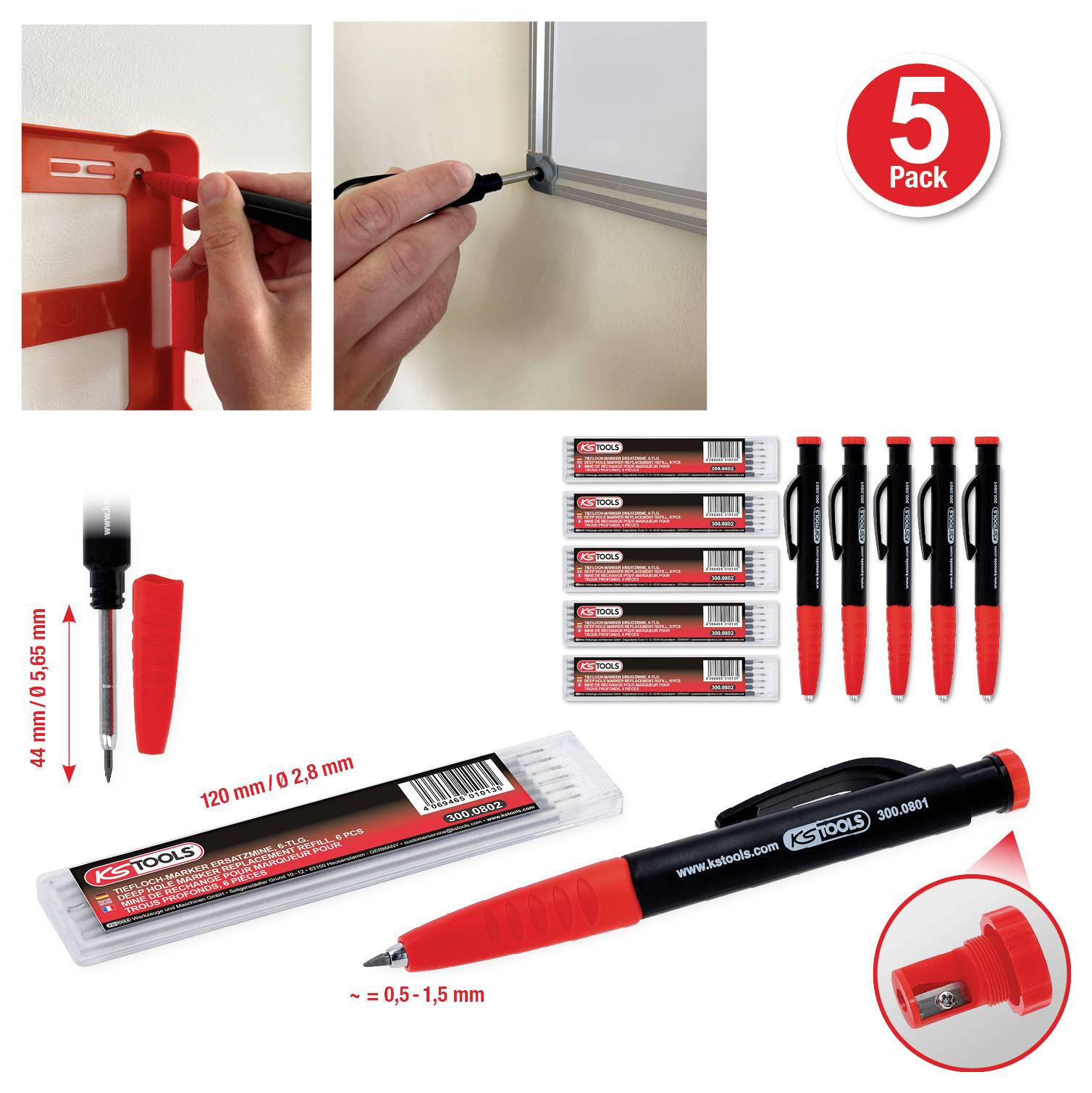 Інструменти KS 300.0800, 5x -04069465010111