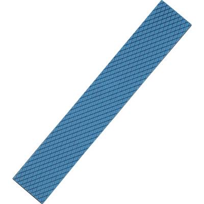 Niebieska, teksturowana, wydłużona, prostokątna taśma antypoślizgowa z wzorem diamentowym.