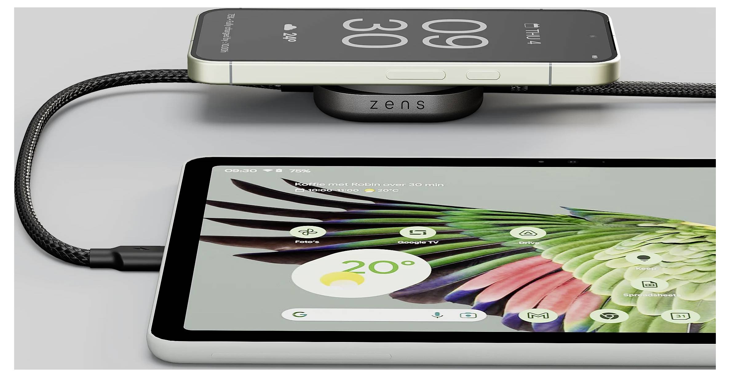 Індуктивний зарядний пристрій ZENS ZECC05B ZECC05B/00, USB-C®