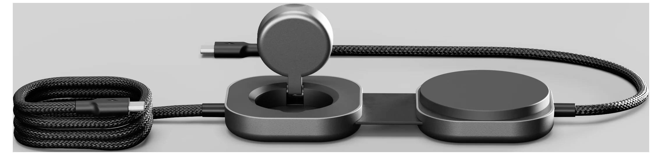 Індуктивний зарядний пристрій ZENS ZECC07B ZECC07B/00 Тип виходу Бездротовий QI, MagSafe, USB-C Чорний