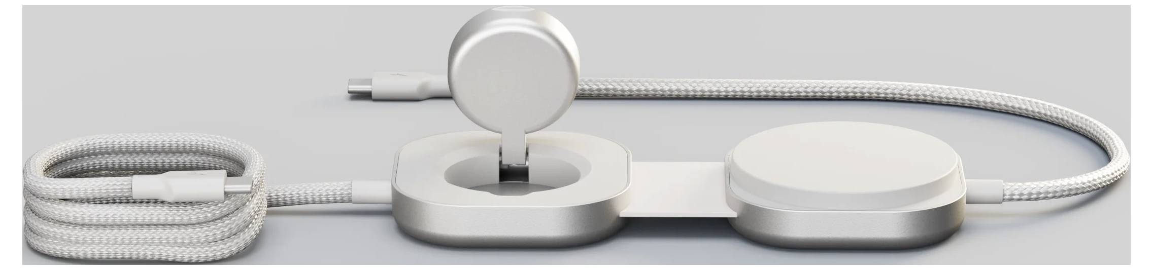 Індуктивний зарядний пристрій ZENS ZECC07W ZECC07W/00 Тип виходу Бездротовий QI, MagSafe, USB-C Білий