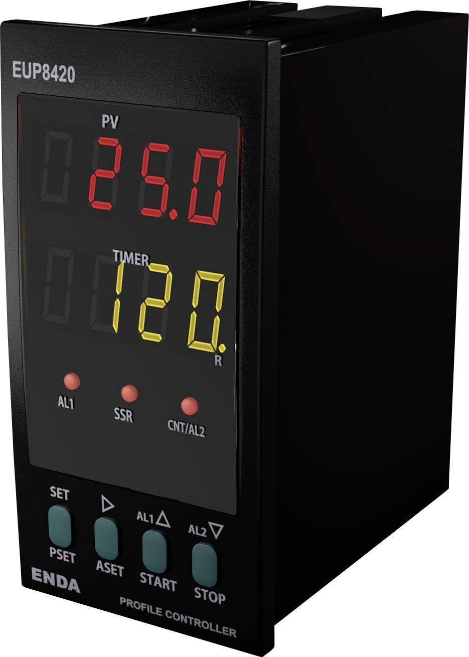 Універсальний контролер Enda Pt100, J, K, L, S, R, T від -200 до 1700 °C (Д x Ш x В) 87 x 48 x 96 мм