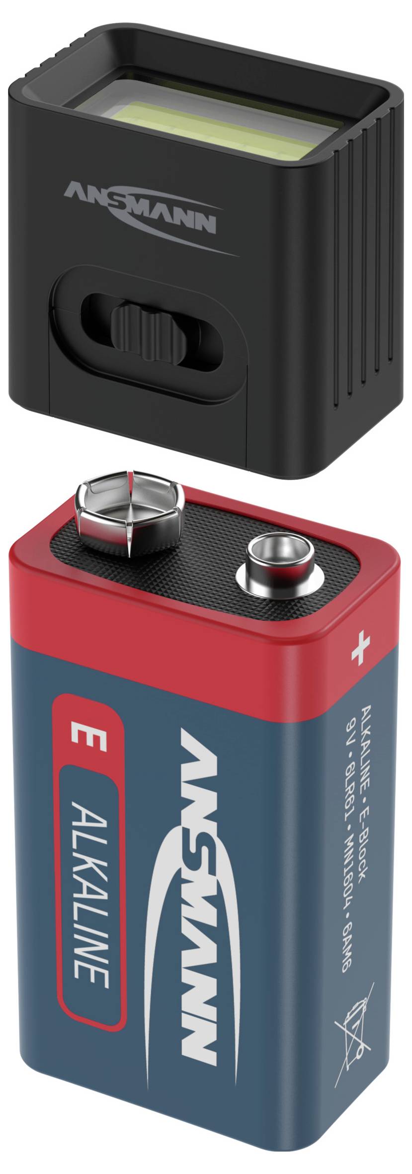 Ansmann 1600-0714 ANSMANN COB LED Mini-Leuchte betrieben durch 9V Batterie COB LED Ручна лампа на батарейках 3 Вт 60 лм