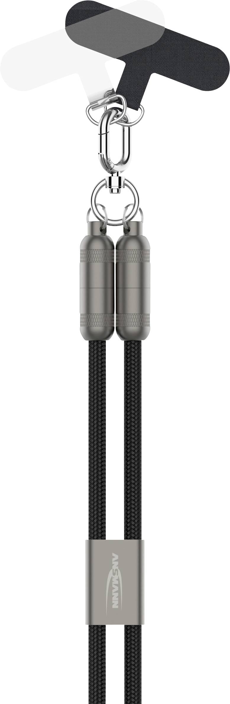 Кабель Ansmann USB-C, чоловічий, USB-C®, 1,2 м, чорний, 1700-0190