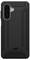 Wytrzymały, czarny futerał na telefon o kanciastej stylistyce z wycięciem na obiektyw trzyliniowy, z oznakowaniem marki 'UAG' w dolnej środkowej części obudowy.