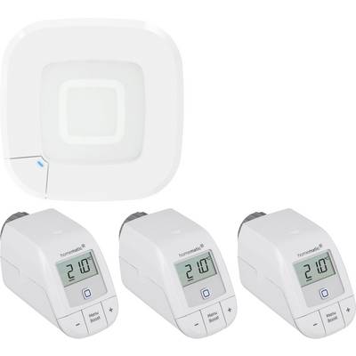 Zestaw startowy do sterowania ogrzewaniem, Access Point, Bezprzewodowa głowica termostatyczna Homematic IP 161314A0+3x15-0