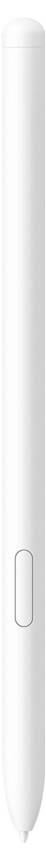 Smukły biały cyfrowy rysik z pojedynczym przyciskiem z boku.