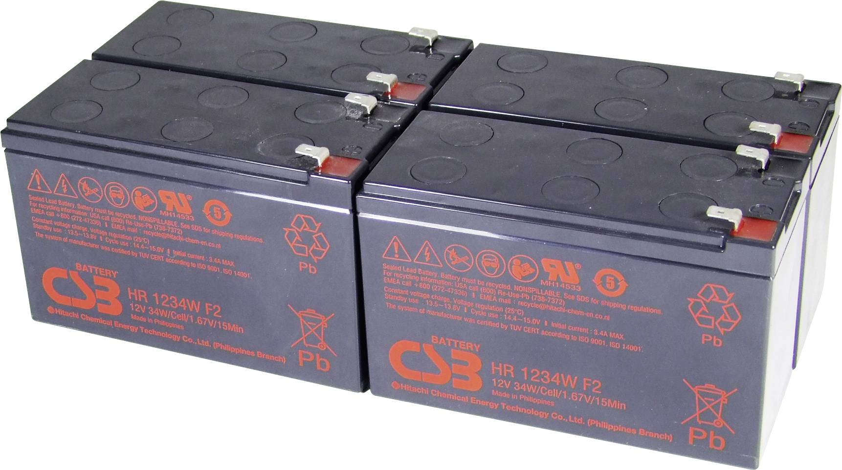 Комплект акумуляторів CSB Battery, 1 шт.