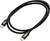 Czarny pleciony kabel do ładowania USB-C z złączami USB-C na obu końcach.