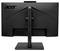 Widok z tyłu czarnego monitora komputerowego Acer na podstawce, prezentujący jego elegancki design i pochyloną podstawę. Logo Acer jest widoczne w górnym lewym rogu.
