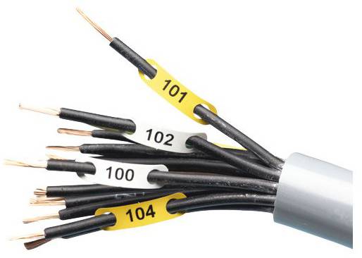 Etykiety do drukarki termotransferowej LAPP FLEXIMARK® Adermarkierer F0 0,25-0,75 WH 83251101, 160 szt.-0