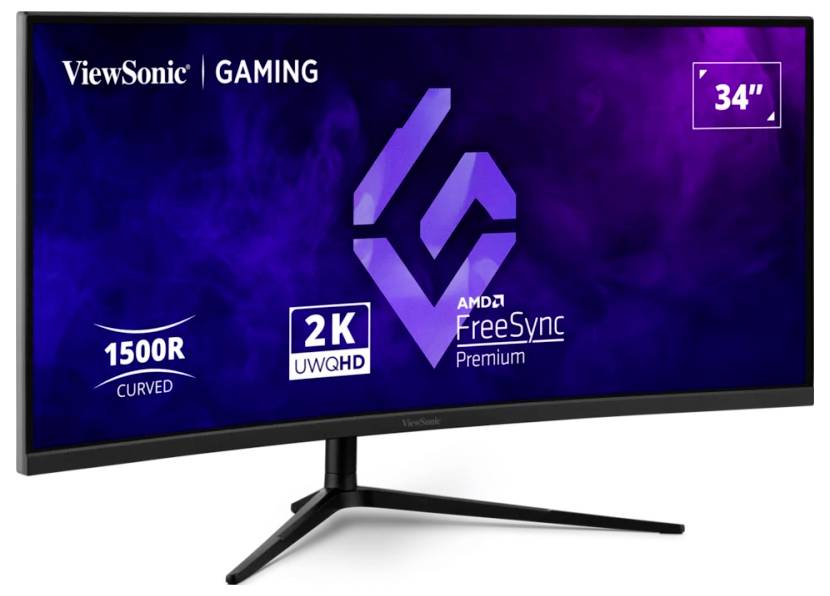 Монітор Viewsonic VX3418C-2K EEK F (A - G) 86,4 см (34 дюйми) 3440 x 1440 пікселів 21:9 1 мс РК-дисплей (VA)